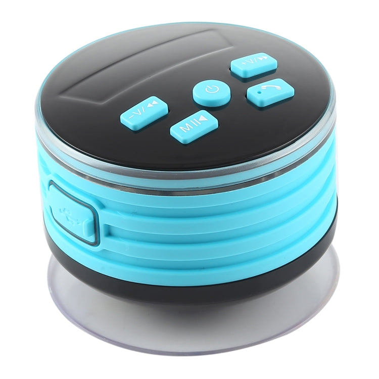 F08 Portable Speaker IPX7 Waterproof Support FM Radio High-fidelity Sound Box Bluetooth Speaker with Suction Cup & LED Light(Blue) - Waterproof Speaker by PMC TechLife | Online Shopping South Africa | PMC TechLife