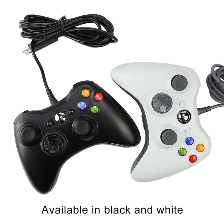 USB 2.0 Wired Controller Gamepad for XBOX360, Plug and Play, Cable Length: 2.5m(Black) - Gamepad by PMC TechLife | Online Shopping South Africa | PMC TechLife