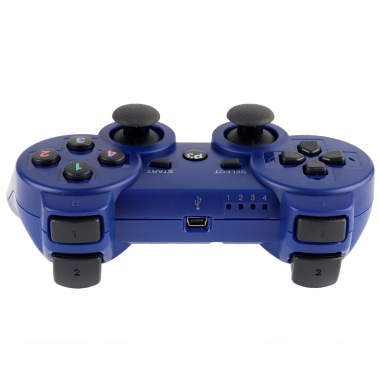 Double Shock III Wireless Controller, Manette Sans Fil Double Shock III for Sony PS3, Has Vibration Action(with logo)(Blue) - Gamepads by PMC TechLife | Online Shopping South Africa | PMC TechLife