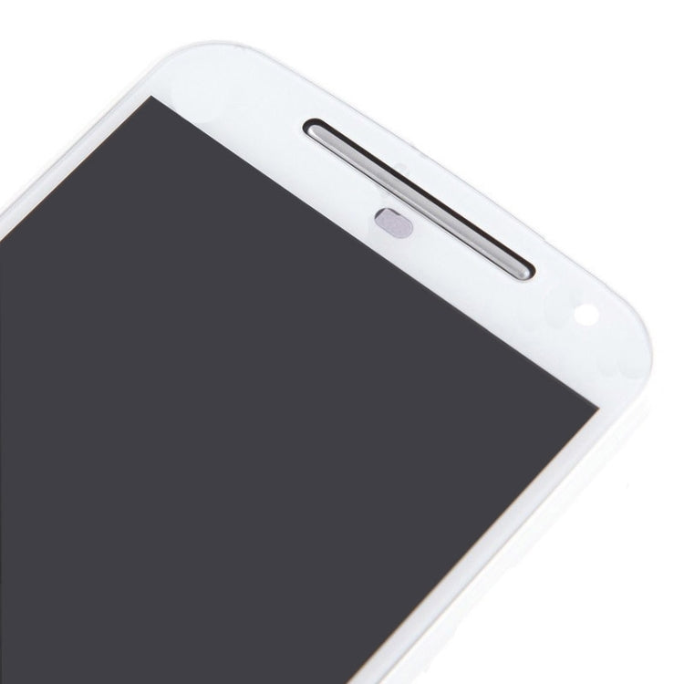 3 in 1 (LCD + Frame + Touch Pad) Digitizer Assembl for Motorola Moto G2(White) - free shipping - PMC TechLife - Order now!