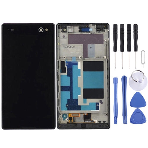 LCD Display + Touch Panel with Frame  for Sony Xperia C3 / D2533(Black) - free shipping - PMC TechLife - Order now!