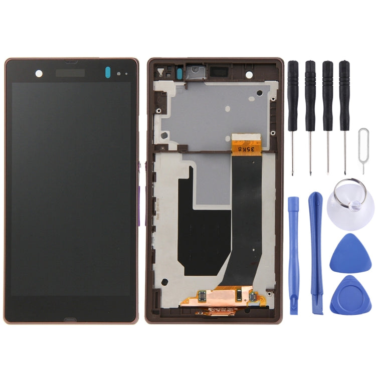 LCD Display + Touch Panel with Frame  for Sony Xperia Z / L36H / C6603 / C6602(Purple) - free shipping - PMC TechLife - Order now!