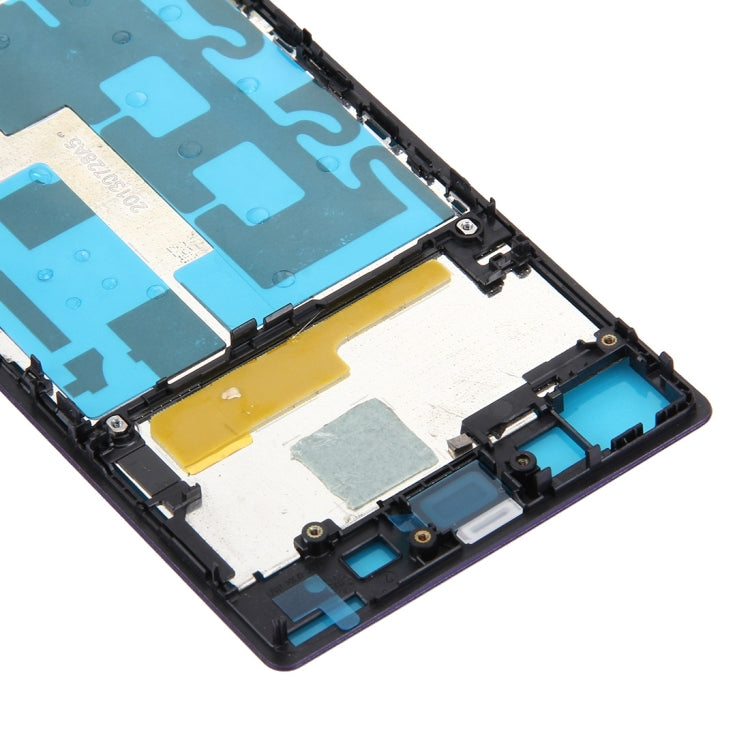 Front Housing LCD Frame Bezel Plate  for Sony Xperia Z1 / C6902 / L39h / C6903 / C6906 / C6943(Purple) - Frame Bezel Plate by PMC TechLife | Online Shopping South Africa | PMC TechLife