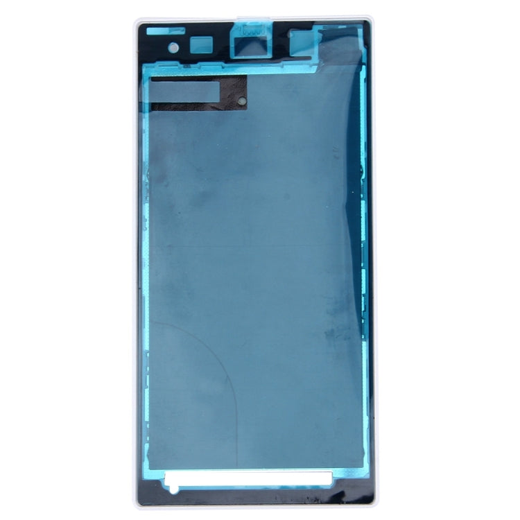 Front Housing LCD Frame Bezel Plate  for Sony Xperia Z1 / C6902 / L39h / C6903 / C6906 / C6943(White) - Frame Bezel Plate by PMC TechLife | Online Shopping South Africa | PMC TechLife