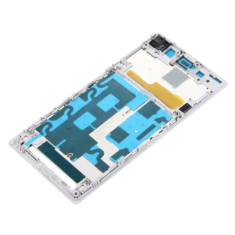 Front Housing LCD Frame Bezel Plate  for Sony Xperia Z1 / C6902 / L39h / C6903 / C6906 / C6943(White) - Frame Bezel Plate by PMC TechLife | Online Shopping South Africa | PMC TechLife