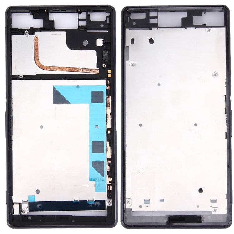 Front Housing LCD Frame Bezel Plate  for Sony Xperia Z3 / L55w / D6603(Black) - Frame Bezel Plate by PMC TechLife | Online Shopping South Africa | PMC TechLife