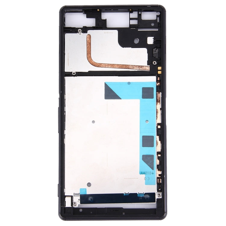 Front Housing LCD Frame Bezel Plate  for Sony Xperia Z3 / L55w / D6603(Black) - Frame Bezel Plate by PMC TechLife | Online Shopping South Africa | PMC TechLife