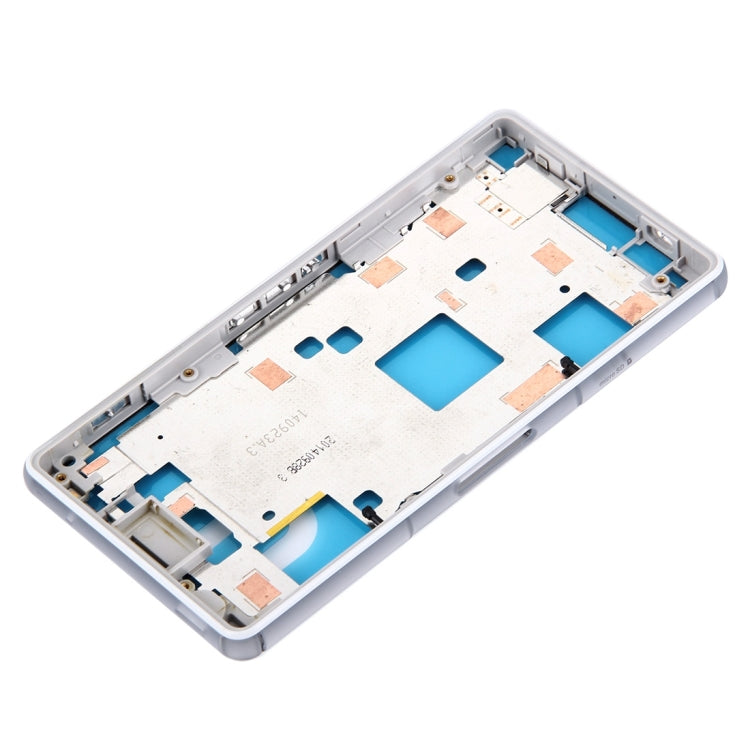 Front Housing LCD Frame Bezel Plate for Sony Xperia Z3 Compact / D5803 / D5833(White) - Frame Bezel Plate by PMC TechLife | Online Shopping South Africa | PMC TechLife