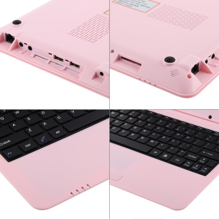 10.1 inch Notebook PC, 1GB+8GB, Android 6.0 A33 Dual-Core ARM Cortex-A9 up to 1.5GHz, WiFi, SD Card, U Disk(Pink) - free shipping - PMC TechLife - Order now!