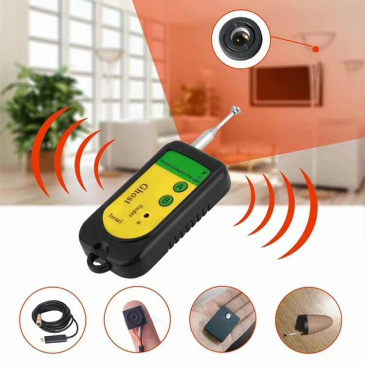 Ghost Detector Signal Bug RF Detector Finder Scanner Monitor Checker Pinhole Surveillance Camera Wireless Device(Black) - RF Signal Detector by PMC TechLife | Online Shopping South Africa | PMC TechLife