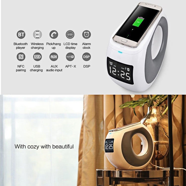 NILLKIN MC1 CE / RoHs / FCC Certificated QI Standard Wireless Charging Transmitter + Bluetooth Speaker, EU Plug , For iPhone, Galaxy, Sony, Lenovo, HTC, Huawei, Google, LG, Xiaomi, other Smartphones - free shipping - PMC TechLife - Order now!