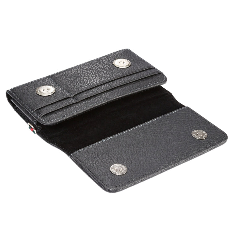 Universal Litchi Texture Vertical Flip Thwartwise PU Leather Case / Waist Bag with Back Splint & Card Slots & 15cm Lanyard for Galaxy S7 Edge & S7 & S6 Edge & S6, Huawei P9 & P9 Lite & P9 Plus & Sony  ... 5, Xiaomi Redmi 4, Size: 15.5 x 8 x 1.8 cm (Black) - free shipping - PMC TechLife - Order now!