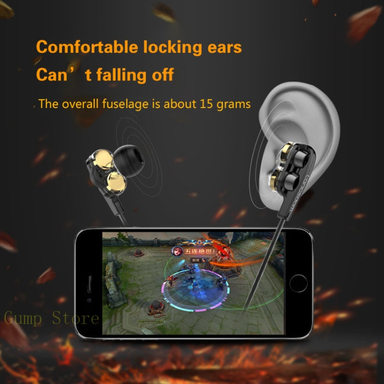Langsdom Double Moving Coil with Wheat Headset(Black) - Bluetooth Earphone by Langsdom | Online Shopping South Africa | PMC TechLife