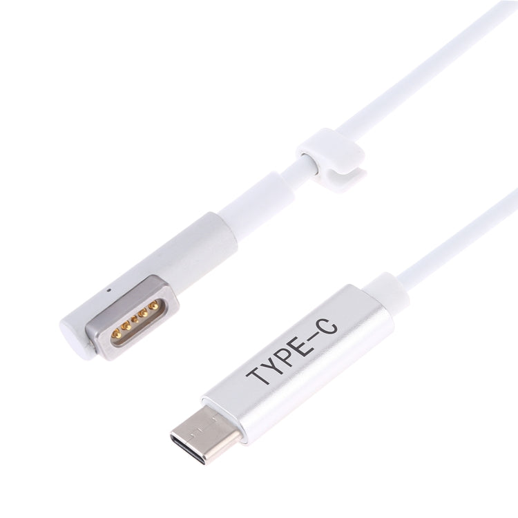 85W 5 Pin MagSafe 1 (L-Shaped) to USB-C / Type-C PD Charging Cable(White) - Cable & Adapter by PMC TechLife | Online Shopping South Africa | PMC TechLife