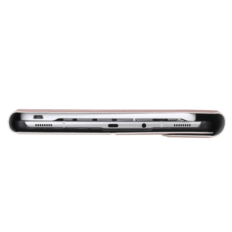 A510 Bluetooth 3.0 Ultra-thin Detachable Bluetooth Keyboard Leather Tablet Case for Samsung Galaxy Tab A 10.1 (2019) T510 / T515, with Pen Slot & Holder (Rose Gold) - free shipping - PMC TechLife - Order now!