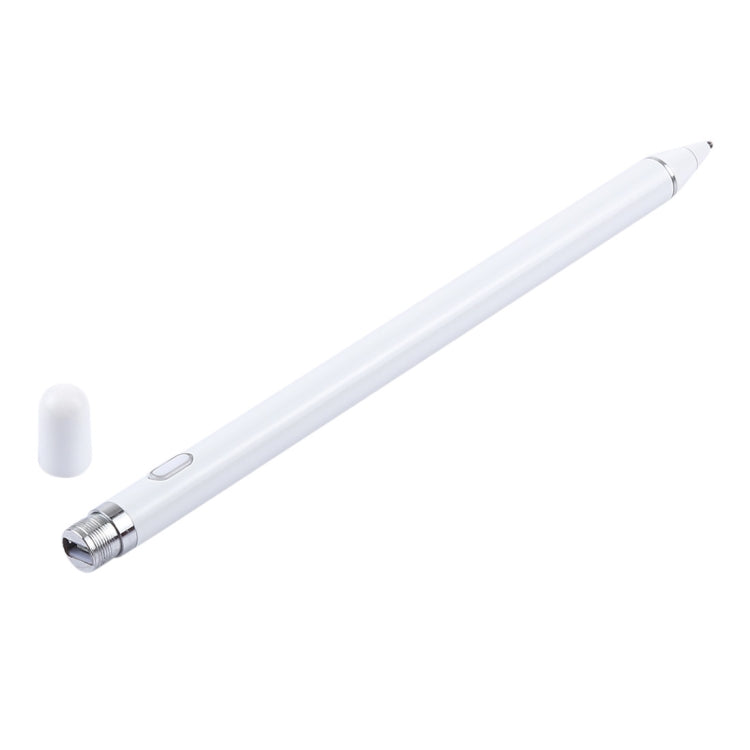 Long Universal Rechargeable Capacitive Touch Screen Stylus Pen with 2.3mm Superfine Metal Nib for iPhone, iPad, Samsung, and Other Capacitive Touch Screen Smartphones or Tablet PC(White) - free shipping - PMC TechLife - Order now!