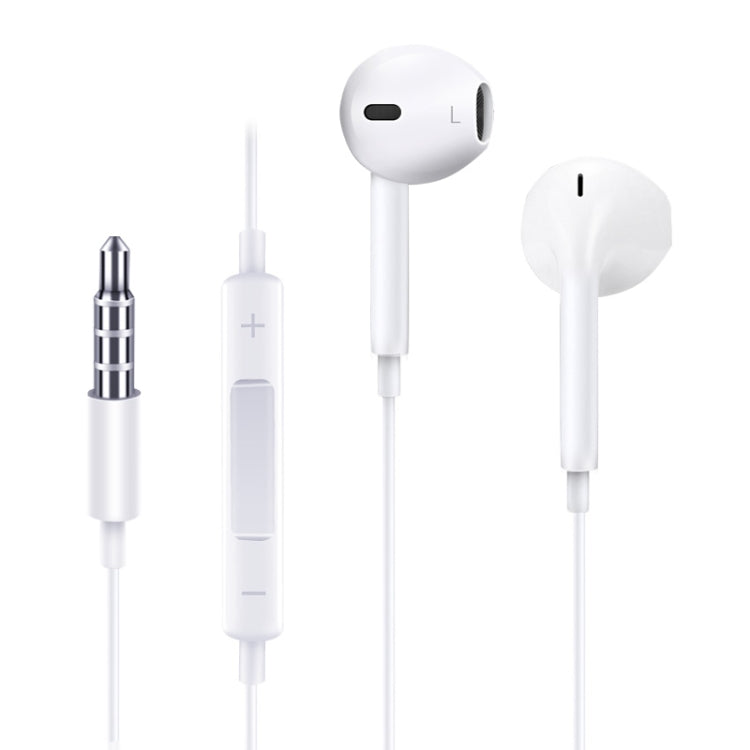 JOYROOM JR-EP1 1.2m 3.5mm Plug Wire Control In-Ear Earphone(White) - In Ear Wired Earphone by JOYROOM | Online Shopping South Africa | PMC TechLife | Buy Now Pay Later Mobicred