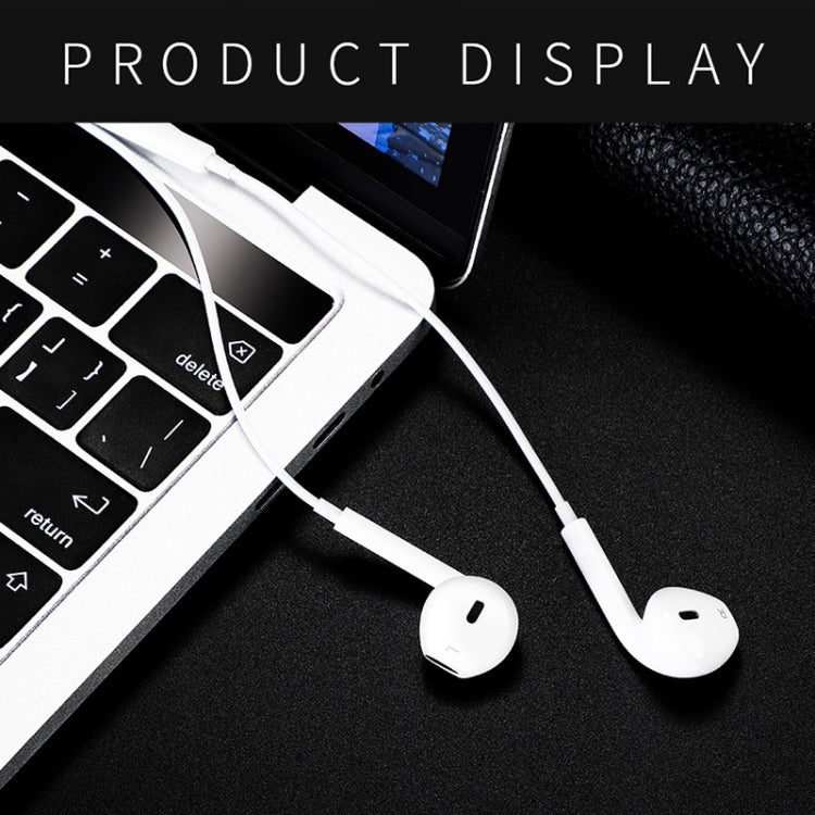 JOYROOM JR-EP1 1.2m 3.5mm Plug Wire Control In-Ear Earphone(White) - In Ear Wired Earphone by JOYROOM | Online Shopping South Africa | PMC TechLife | Buy Now Pay Later Mobicred