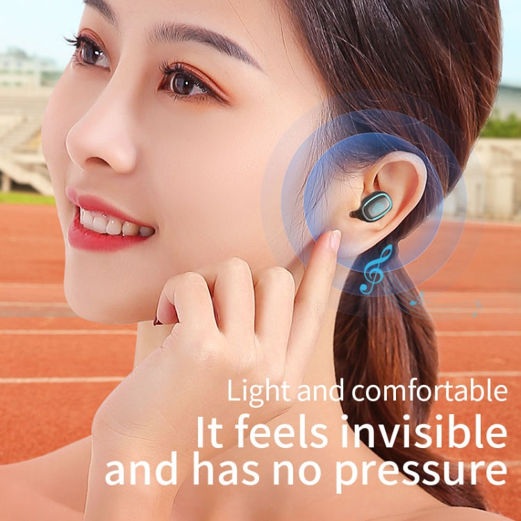 C1 Bluetooth 5.0 TWS Polygonal Touch Digital Display True Wireless Bluetooth Earphone with Charging Box(Blue) - TWS Earphone by PMC TechLife | Online Shopping South Africa | PMC TechLife