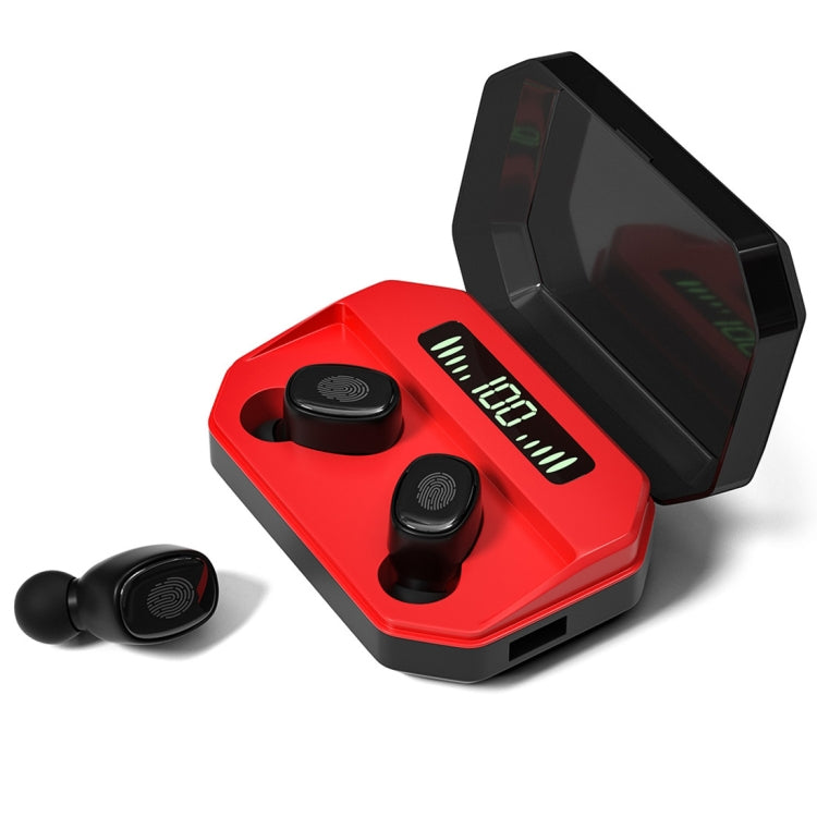 M8 Bluetooth 5.0 TWS Touch Digital Display True Wireless Bluetooth Earphone with Charging Box(Red) - TWS Earphone by PMC TechLife | Online Shopping South Africa | PMC TechLife