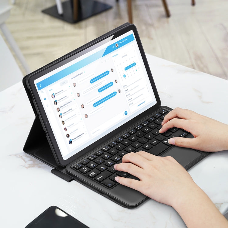 For Samsung Galaxy Tab S6 Lite 2024 / 2020 DUX DUCIS Detachable Bluetooth Keyboard Ultrathin Horizontal Flip Leather Tablet Case with Touchpad & Smart Sleep Function & Holder (Black) - free shipping - PMC TechLife - Order now!