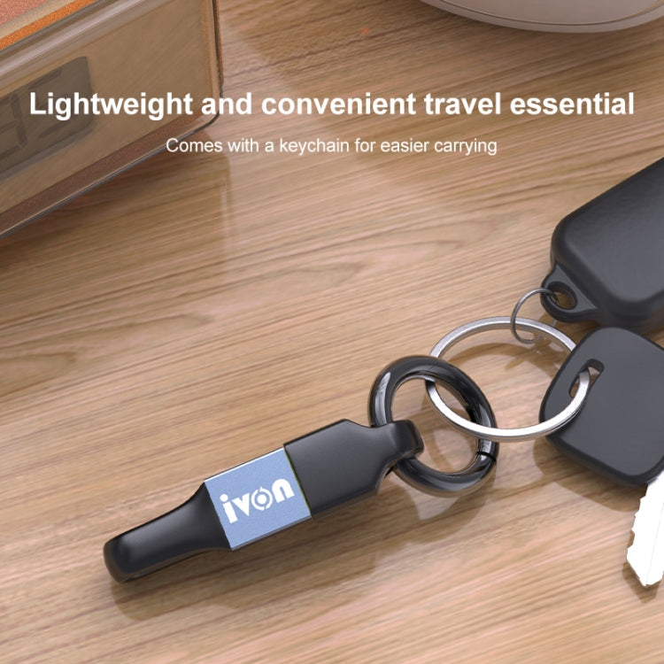 IVON CA90 3.1A Max USB to Micro USB Portable Data Cable with Ring, Length: 14.5cm (Champagne Gold) - Micro USB Cable by IVON | Online Shopping South Africa | PMC TechLife | Buy Now Pay Later Mobicred