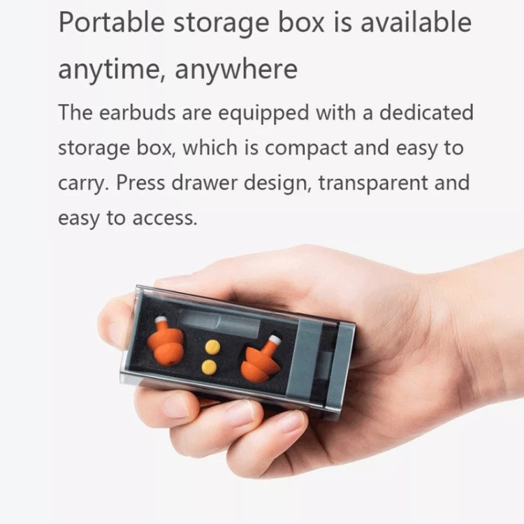 Original Xiaomi Youpin jordan &judy Portable Soundproof Noise Reduction Earplugs(Orange) - Ear Care Tools by Xiaomi | Online Shopping South Africa | PMC TechLife