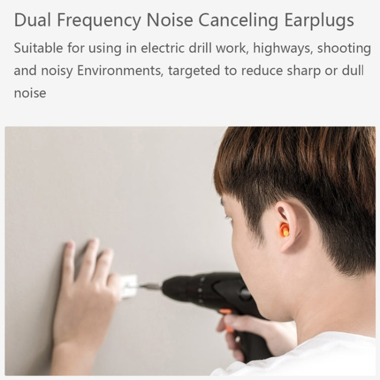 Original Xiaomi Youpin jordan &judy Portable Soundproof Noise Reduction Earplugs(Orange) - Ear Care Tools by Xiaomi | Online Shopping South Africa | PMC TechLife