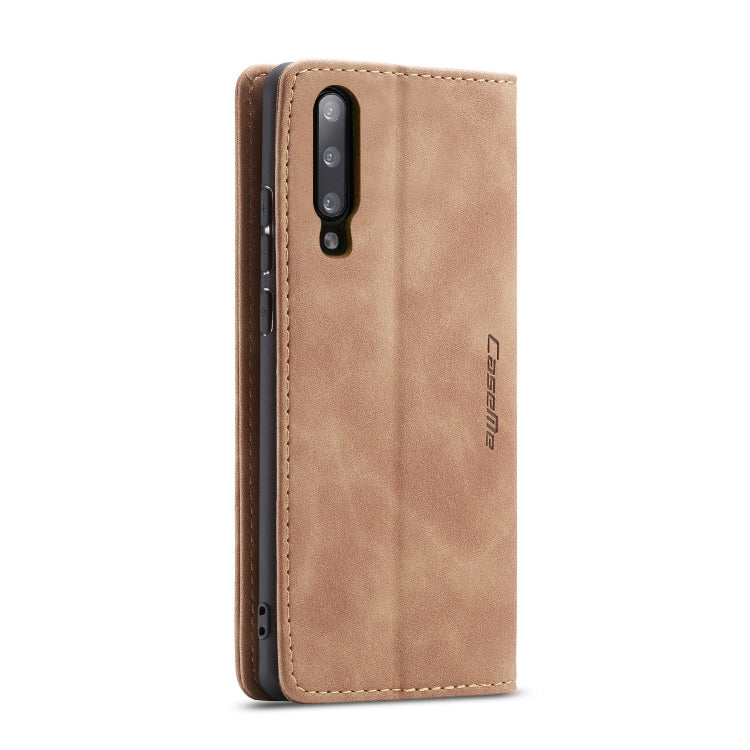 CaseMe-013 Multifunctional Retro Frosted Horizontal Flip Leather Case for Galaxy A70, with Card Slot & Holder & Zipper Wallet & Photo Frame(Brown) - free shipping - PMC TechLife - Order now!
