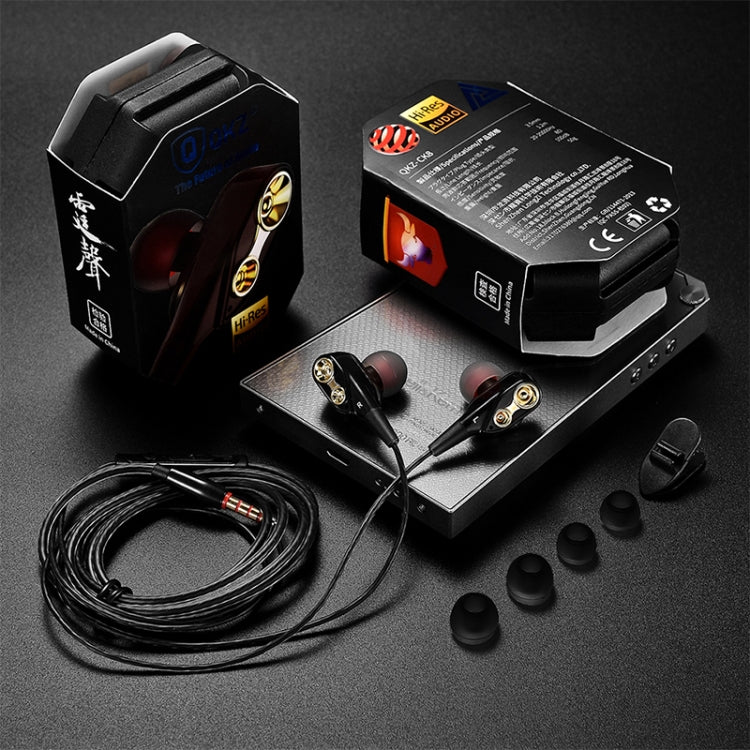 QKZ CK8 HiFi In-ear Four Unit Sports Music Headphones (Black) - free shipping - PMC TechLife - Order now!