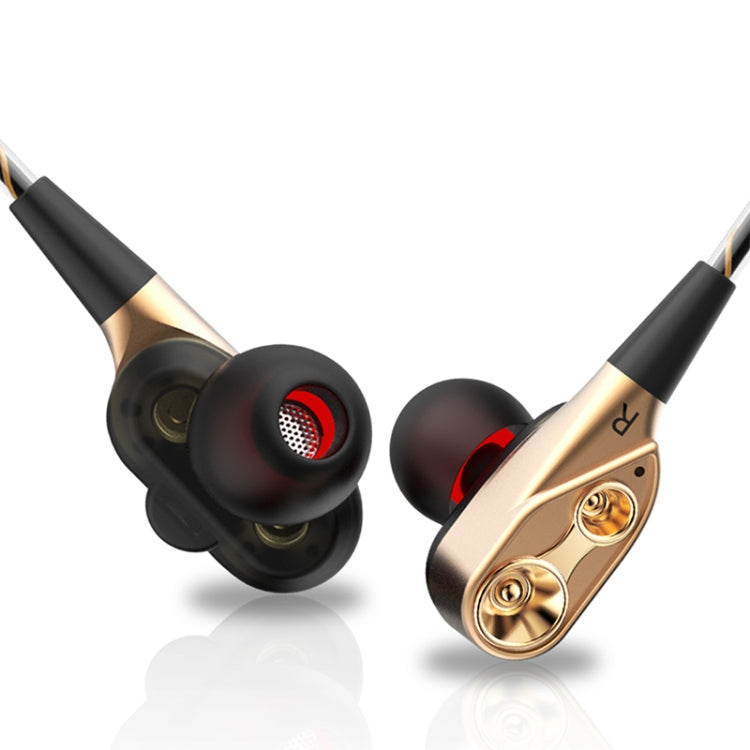QKZ CK8 HiFi In-ear Four Unit Sports Music Headphones (Gold) - free shipping - PMC TechLife - Order now!