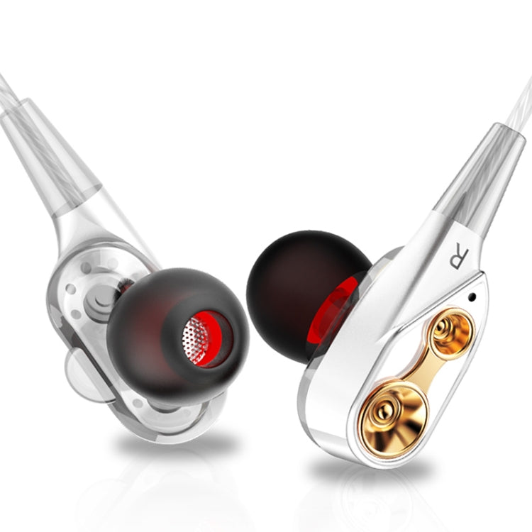 QKZ CK8 HiFi In-ear Four Unit Sports Music Headphones (White) - free shipping - PMC TechLife - Order now!