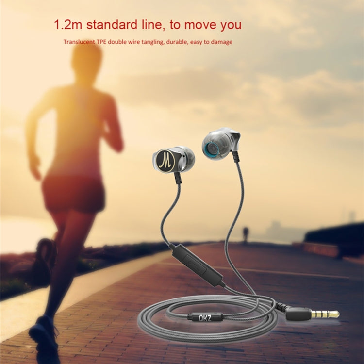 QKZ DM7 High-quality In-ear All-metal Sports Music Headphones, Basic Version - In Ear Wired Earphone by QKZ | Online Shopping South Africa | PMC TechLife | Buy Now Pay Later Mobicred