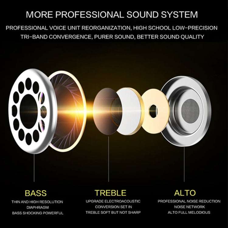 QKZ EQ1 CNC Metal Shark Fin Headphones Sports Music Headphones, Microphone Version (Grey) - In Ear Wired Earphone by QKZ | Online Shopping South Africa | PMC TechLife