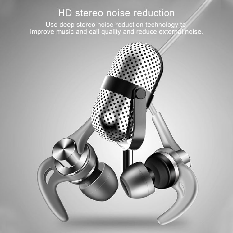 QKZ EQ1 CNC Metal Shark Fin Headphones Sports Music Headphones, Microphone Version (Rose Gold) - In Ear Wired Earphone by QKZ | Online Shopping South Africa | PMC TechLife | Buy Now Pay Later Mobicred