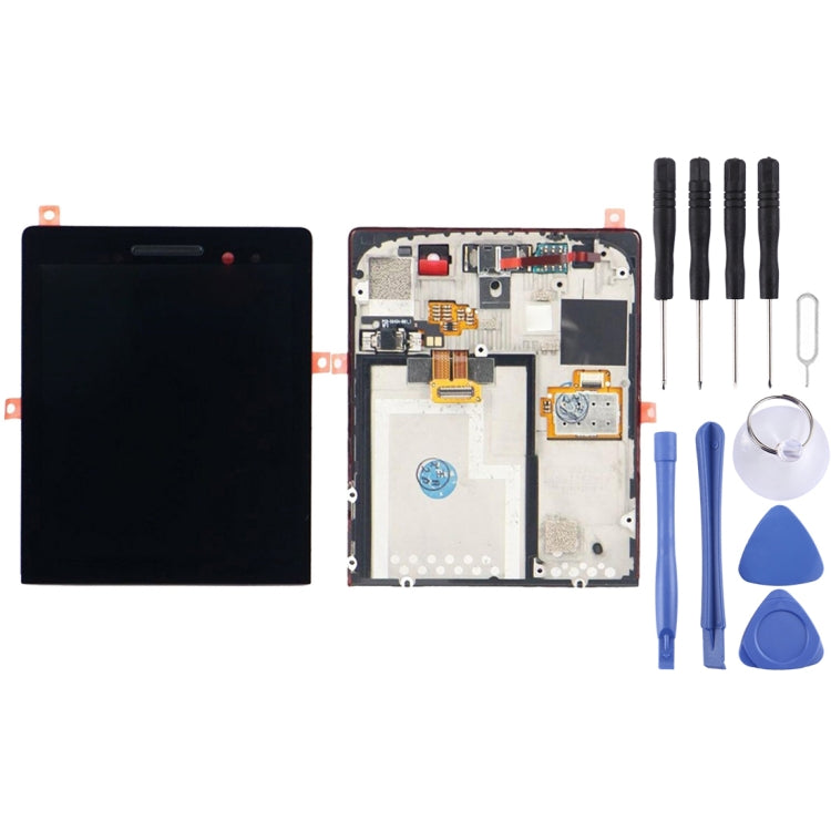 Original LCD Screen for BlackBerry P9983 Digitizer Full Assembly with Frame(Black) - free shipping - PMC TechLife - Order now!