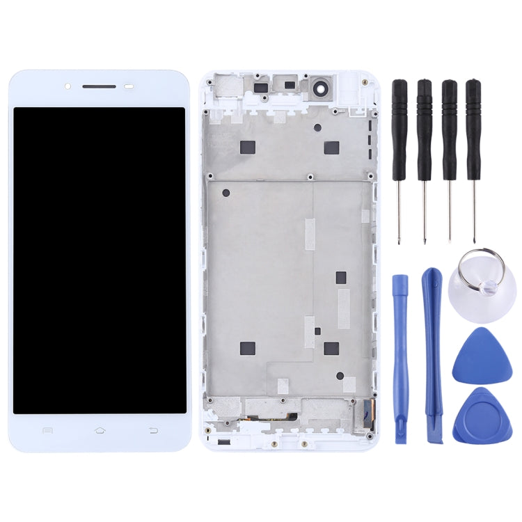 TFT LCD Screen for Vivo X6 Digitizer Full Assembly with Frame(White) - free shipping - PMC TechLife - Order now!