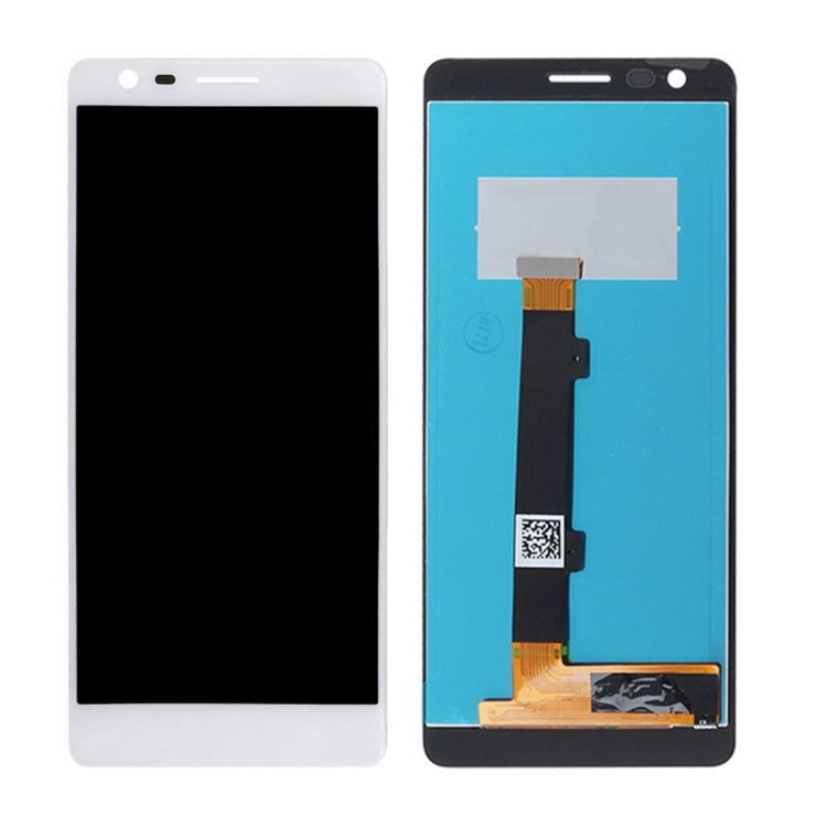 TFT LCD Screen for Nokia 3.1 with Digitizer Full Assembly  (White) - free shipping - PMC TechLife - Order now!