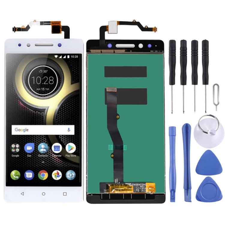 OEM LCD Screen for Lenovo K8 Note XT1902-3 with Digitizer Full Assembly (White) - free shipping - PMC TechLife - Order now!