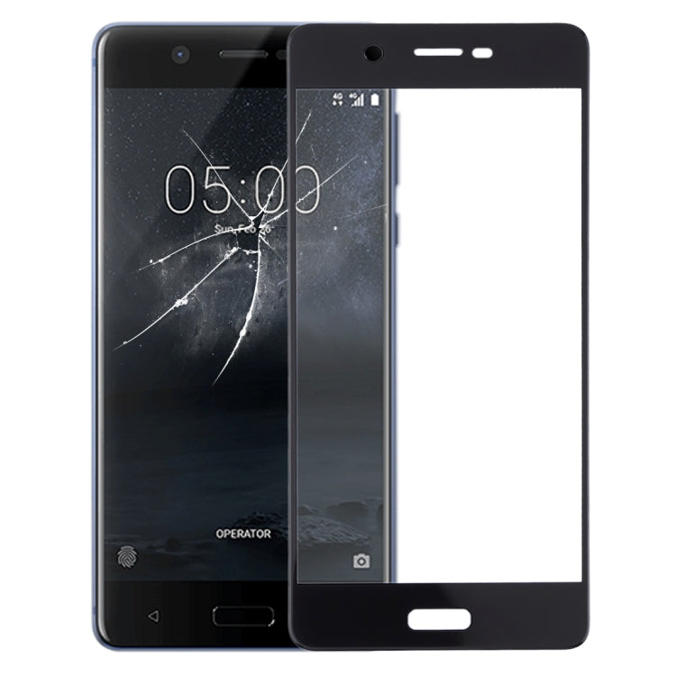 Front Screen Outer Glass Lens for Nokia 5 TA-1024 TA-1027 TA-1044 TA-1053(Black) - Outer Glass Lens by PMC TechLife | Online Shopping South Africa | PMC TechLife