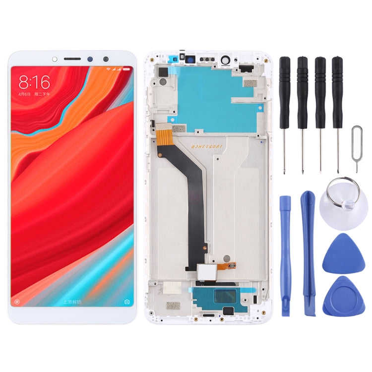 TFT LCD Screen for Xiaomi Redmi S2 / Y2 Digitizer Full Assembly with Frame(White) - free shipping - PMC TechLife - Order now!