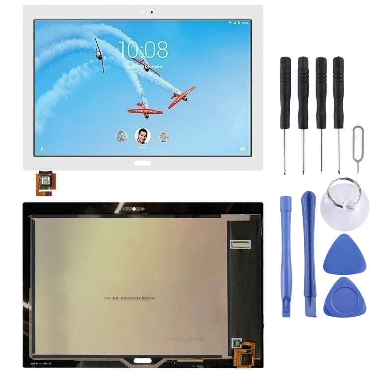 OEM LCD Screen for Lenovo Tab 4 Plus TB-X704 TB-X704L with Digitizer Full Assembly (White) - free shipping - PMC TechLife - Order now!