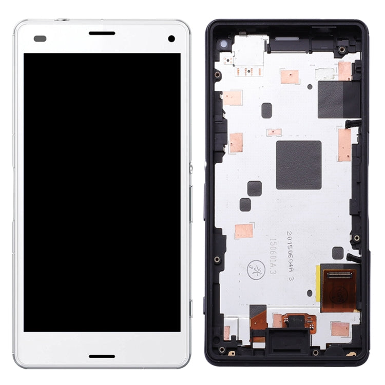 OEM LCD Screen for Sony Xperia Z3 Mini Compact Digitizer Full Assembly with Frame(White) - free shipping - PMC TechLife - Order now!