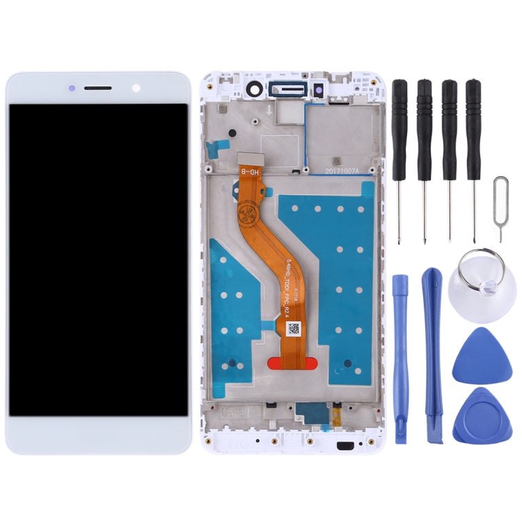 LCD Screen and Digitizer Full Assembly with Frame for Huawei Y7 (2017)(White) - free shipping - PMC TechLife - Order now!