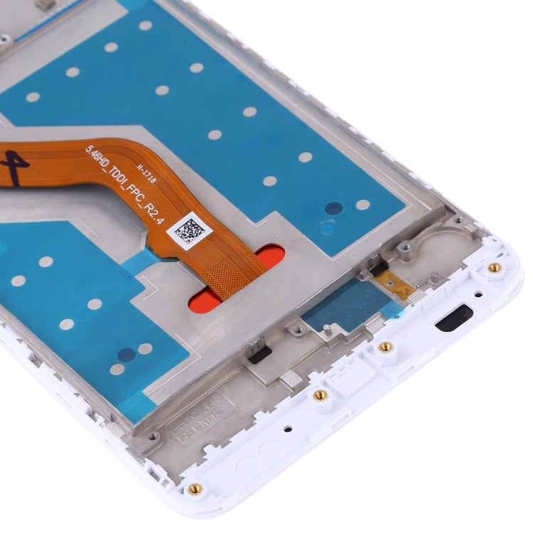 LCD Screen and Digitizer Full Assembly with Frame for Huawei Y7 (2017)(White) - free shipping - PMC TechLife - Order now!