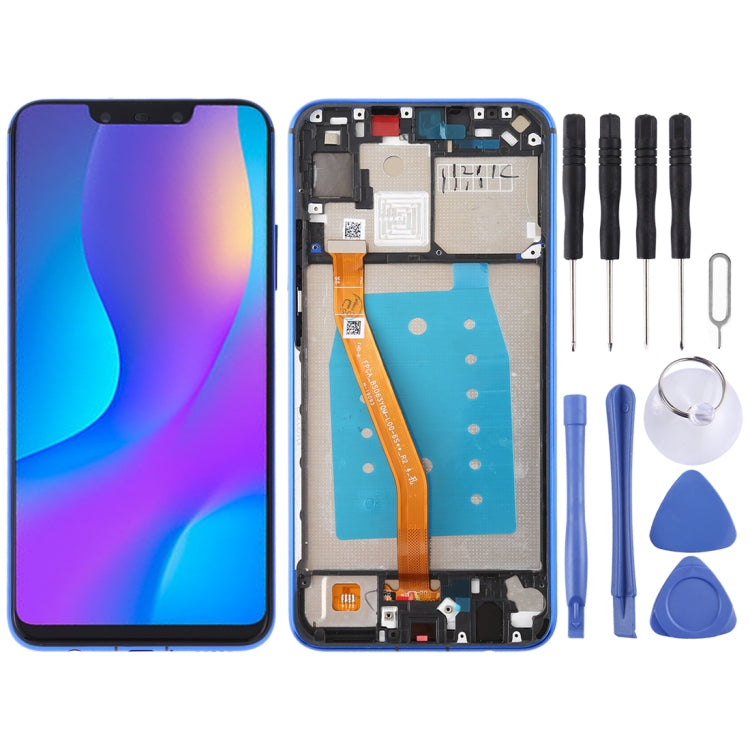OEM LCD Screen for Huawei Nova 3i Digitizer Full Assembly with Frame (Blue) - free shipping - PMC TechLife - Order now!