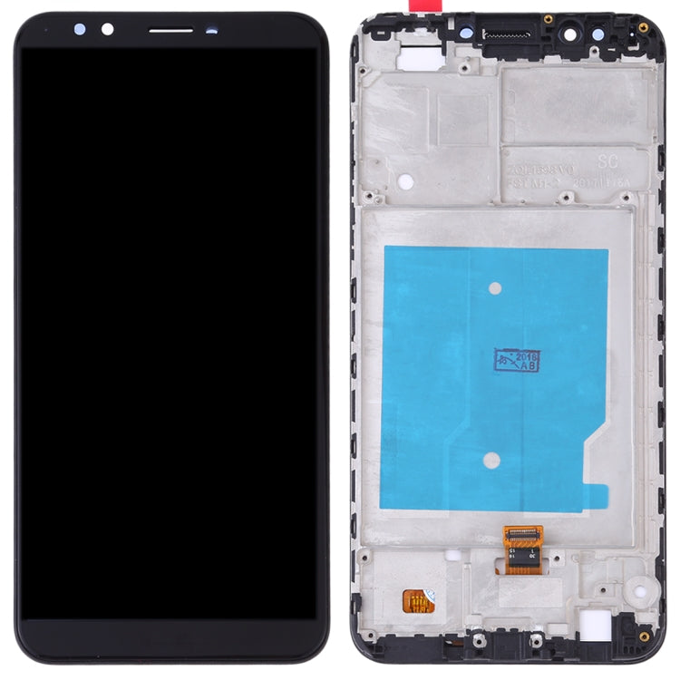 OEM LCD Screen for Huawei Y7 (2018) Digitizer Full Assembly with Frame (Black) - free shipping - PMC TechLife - Order now!