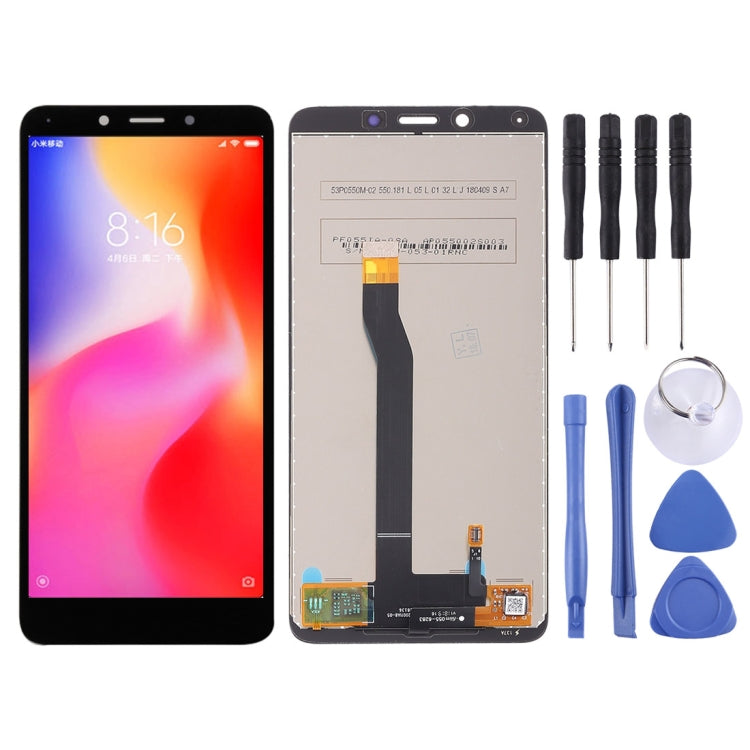 TFT LCD Screen for Xiaomi Redmi 6 / 6A with Digitizer Full Assembly(Black) - free shipping - PMC TechLife - Order now!
