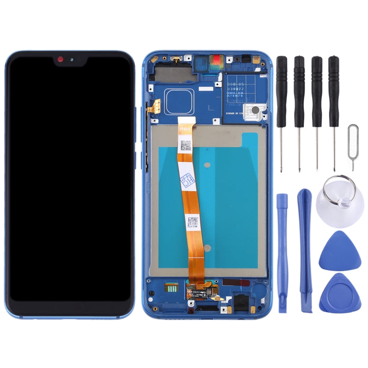 OEM LCD Screen for Huawei Honor 10 Digitizer Full Assembly with Frame (Blue) - free shipping - PMC TechLife - Order now!