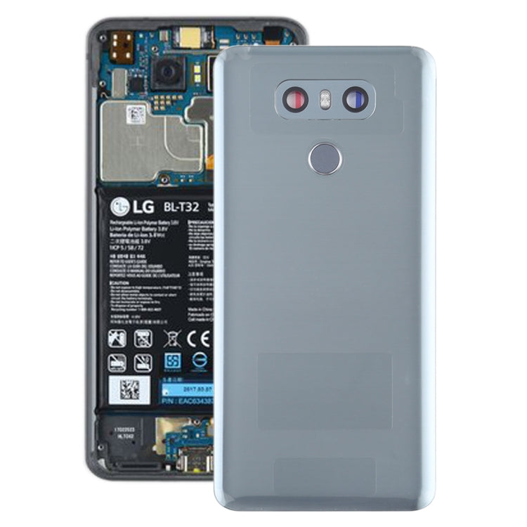 Battery Back Cover with Camera Lens & Fingerprint Sensor for LG G6 / H870 / H870DS / H872 / LS993 / VS998 / US997(Grey) - For LG by PMC TechLife | Online Shopping South Africa | PMC TechLife
